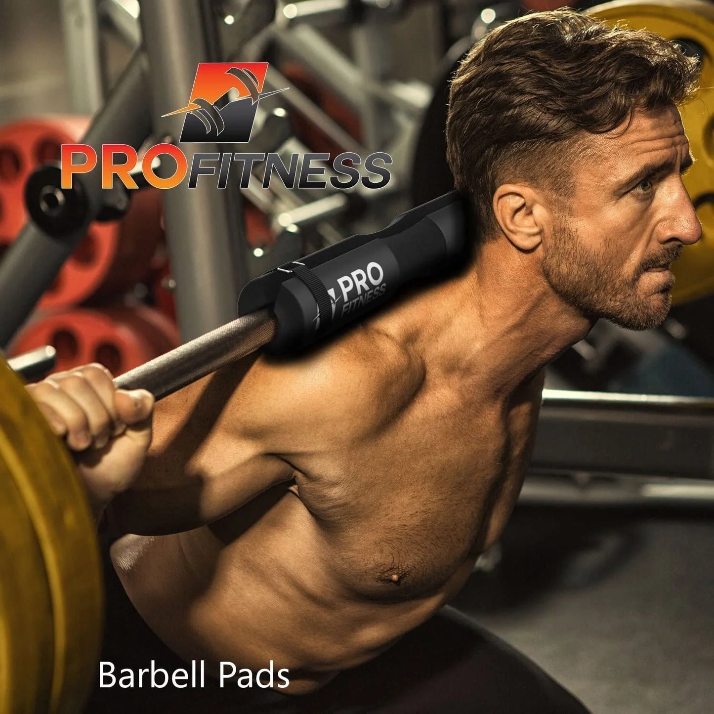 Profitness Barbell Pad Squat Pad- Shoulder Support for Squats, Lunges & Hip Thrusts - for Olympic or Standard Bars