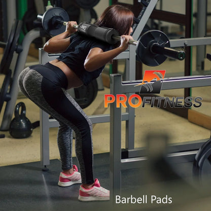 Profitness Barbell Pad Squat Pad- Shoulder Support for Squats, Lunges & Hip Thrusts - for Olympic or Standard Bars