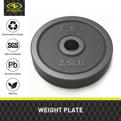 40LB 5 in 1 Adjustable Dumbbell Set , Fitness Exercises for Home Gym, Black, 1-Inch Holes Fit Standard Sized Bar