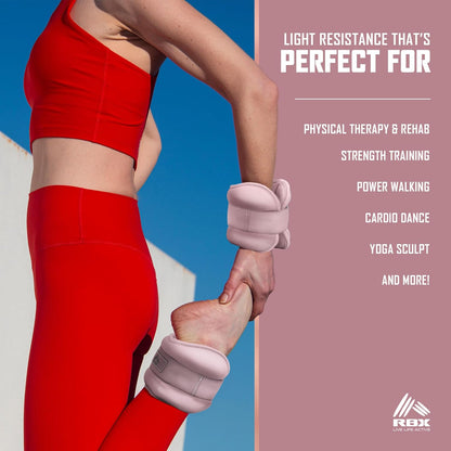 Wrist & Ankle Weights Set, Adjustable Comfort Fit for Training & Toning
