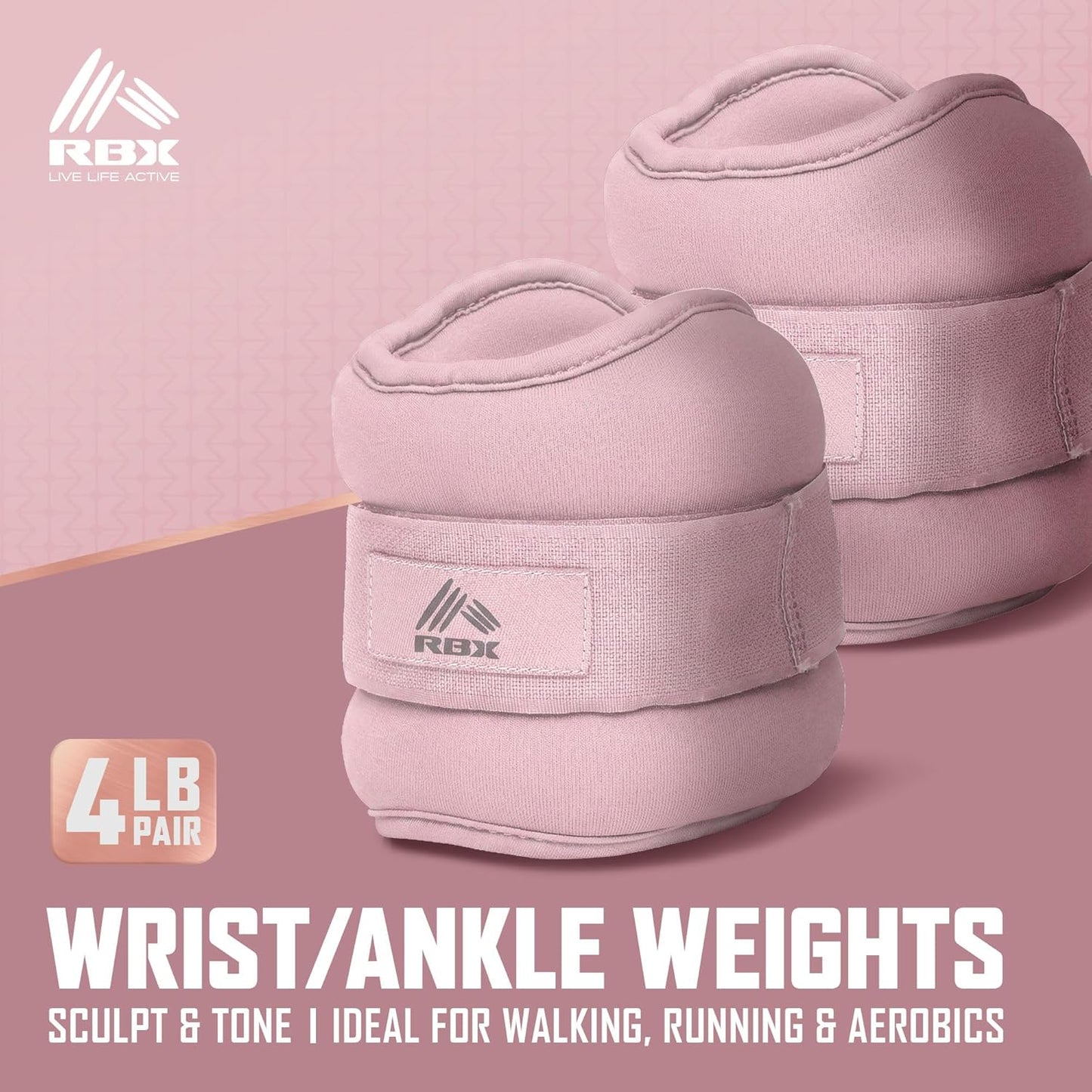 Wrist & Ankle Weights Set, Adjustable Comfort Fit for Training & Toning