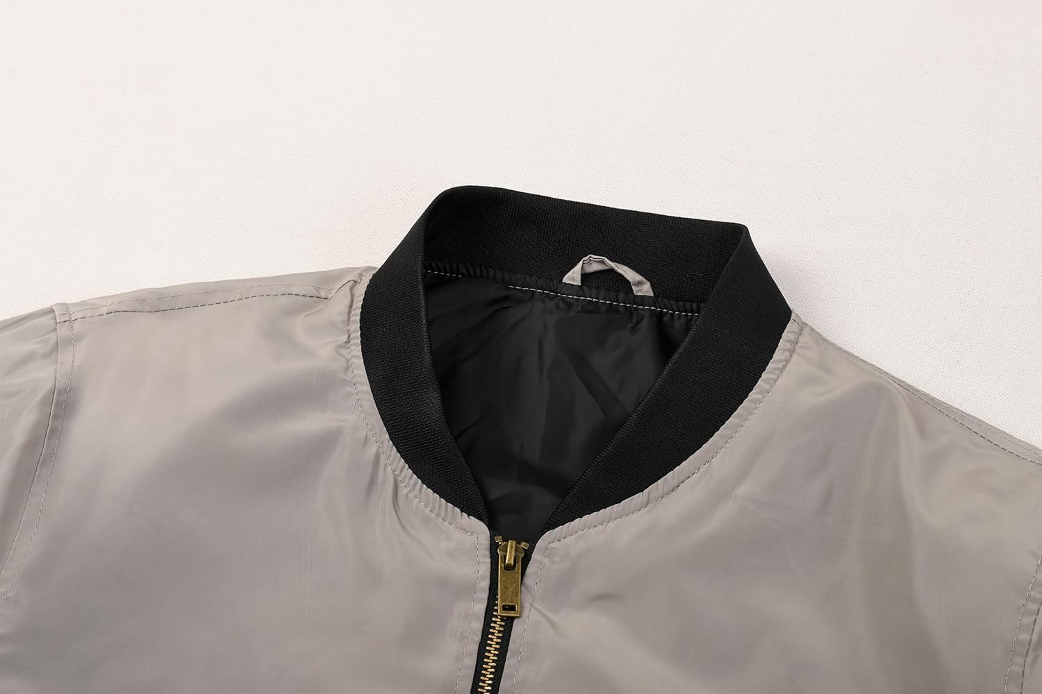 Mens Bomber Jacket Slim Fit Casual Windproof Lightweight Jackets