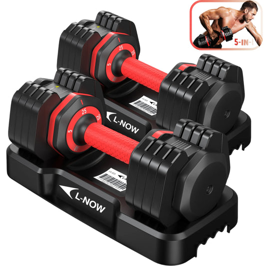 110LB Adjustable Dumbbells with High Quality Tray 15Lb to 55Lb Adjustable Dumbbell for Home Gym Exercise Equipment, ‌‌Christmas Gift